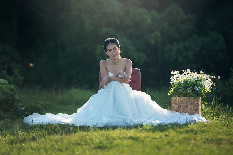 Enchanting forest wedding setup